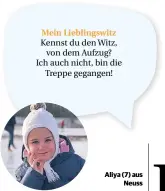  ??  ?? Aliya (7) aus
Neuss