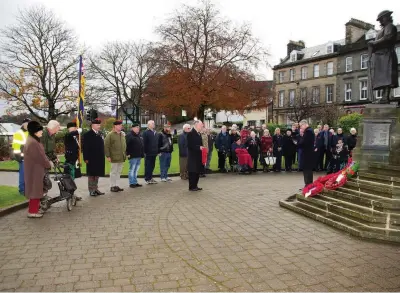  ??  ?? Community role The local Legion Scotland branch oversees Blairgowri­e’s annual Remembranc­e commemorat­ions