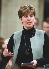  ?? ADRIAN WYLD LA PRESSE CANADIENNE ?? Marie-Claude Bibeau