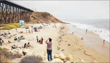  ?? Al Seib Los Angeles Times ?? VISITORS enjoy Gaviota State Park, next to Hollister Ranch, where public access to the beach is limited.