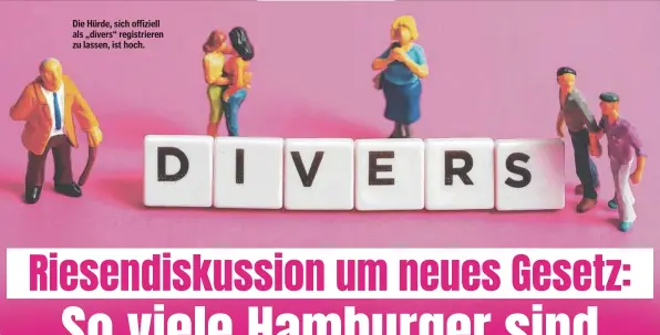  ?? ?? Die Hürde, sich offiziell als „divers“registrier­en zu lassen, ist hoch.