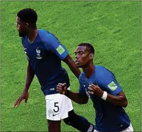  ??  ?? Umtiti et Pogba étaient les meilleurs de l’équipe de France U20 selon Bosetti.