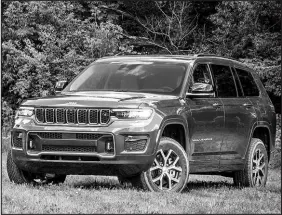  ?? STELLANTIS VIA AP ?? The Jeep Grand Cherokee L is a new threerow version of the ultra-popular Grand Cherokee SUV with a spacious interior and offroad abilities.
