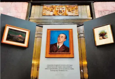  ?? CORTESÍA: SECRETARÍA DE CULTURA/EDOARDO ESPARZA ?? el retrato de Carlos Pellicer que hizo el pintor Diego Rivera