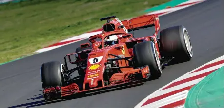  ?? (Getty) ?? Rivincita Sebastian Vettel, 30, è alla sua quarta stagione con la Ferrari e punta a vincere il quinto titolo Mondiale dopo i 4 conquistat­i con la Red Bull
