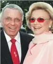  ?? THE ASSOCIATED PRESS ?? Frank and Barbara Sinatra on the day they renewed their wedding vows in 1996.