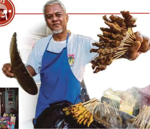  ?? PIX BY ADI SAFRI ?? The satay in Muar is different from those served in the Klang Valley.