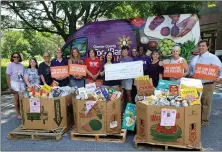  ?? BILL RETTEW - MEDIANEWS GROUP ?? The life of road rage victim Bianca Roberson was remembered with gifts of food and cash to the Chester County Food Bank.