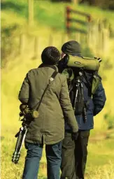  ??  ?? Bird watchers at Gibraltar Point