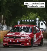  ??  ?? Alfa 155 recalled Super Touring glory days