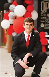  ?? Submitted photo ?? Farmington’s Coleman Warren was inspired by a trip to Boys State last summer. He then changed his college major from electrical engineerin­g to a double major of industrial engineerin­g and political science at Arkansas.