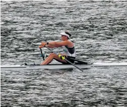  ?? Photo / NZME ?? Lucy Spoors is rowing at Henley while pregnant.