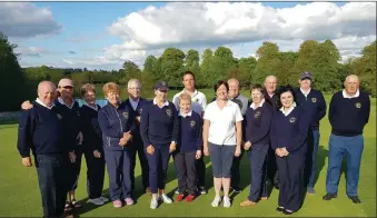  ??  ?? The Wicklow Golf Club Cullen Cup team following their victory over Mount Wolseley.