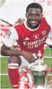  ??  ?? FINAL ACT Cup hero Maitland-niles is going