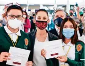  ?? ?? INSPECCIÓN. La jefa de Gobierno visitó una secundaria en la Gustavo A. Madero.