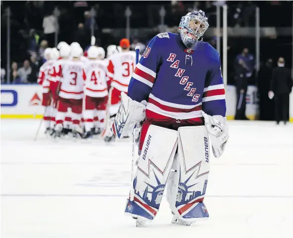  ?? — GETTY IMAGES FILES ?? ‘The last week has been tough to see good friends go,’ Henrik Lundqvist of the New York Rangers says of recent trades. ‘I’ve been dealing with the fact this is going to happen and it isn’t easy.’