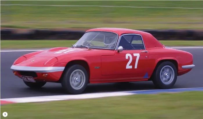  ?? ?? 1. Peter racing his Elan at Phillip Island in 2005;
