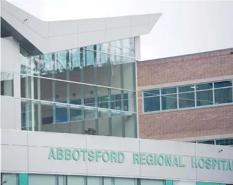  ?? GERRY KAHRMANN ?? NDP critics cite Postmedia’s report quoting doctors that patients are being warehoused in the ER at Abbotsford hospital.