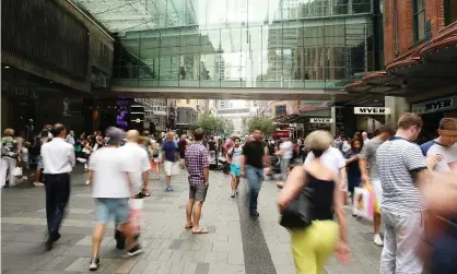  ?? Brendon Thorne/Getty Images Photograph: ?? Australian GDP: national output grew 0.3% in three months to the end of September, while year-on-year growth was 2.8%.