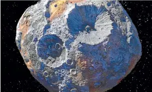  ?? NASA ?? Nasa is preparing for a close-up look at an asteroid called 16 Psyche.