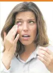  ??  ?? Dry eye: Try a hot compress Picture: THE EYE DOCTOR