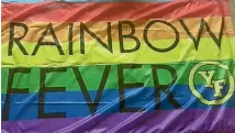  ??  ?? This Rainbow Fever flag will fly at Wellington Phoenix home matches for the rest of the season.