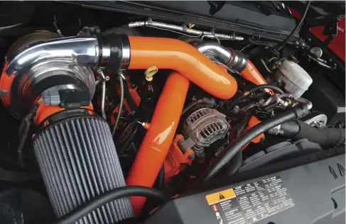  ??  ??  Single turbocharg­ers can be used to make virtually any amount of power, but for street trucks, compound turbos are a great mix of performanc­e and response. They’re also the hot ticket for EGT reduction and towing.
