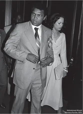  ??  ?? Muhammad Ali and Veronica Porche, 1978.