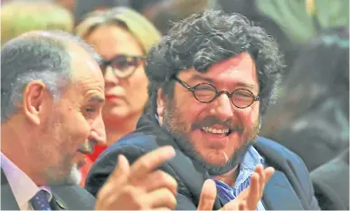  ?? NA/DANIEL VIDES ?? Culture Minister Pablo Avelluto (right), pictured in a file photo.