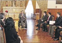  ?? CORTESÍA ?? Carondelet. El presidente se reunió con los delegados el miércoles.