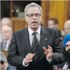  ?? SEAN KILPATRICK/The Canadian Press ?? Federal Finance Minister Joe Oliver will provide updated numbers on transfer payments to the provinces Sunday and Monday in Ottawa.