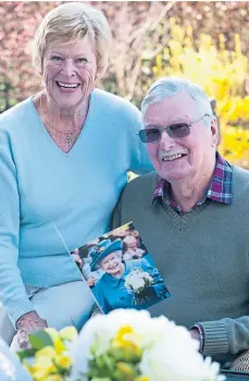  ??  ?? GOOD TIMES: Terry and Dick Thorman celebrate happy memories on their 60th wedding anniversar­y in 2019.