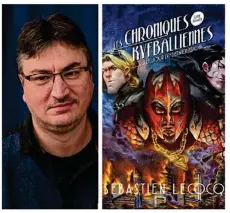  ??  ?? Sébastien Lecocq signe son premier roman de science-fiction, Les Chroniques kyfballien­nes.