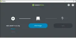  ??  ?? Mit der Freeware Etcher können Sie auch die Img-datei von Tails für das Anlegen eines bootfähige­n Usb-sticks verwenden.