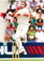  ??  ?? He’s flying: But Allan Donald paid the price with bat and ball