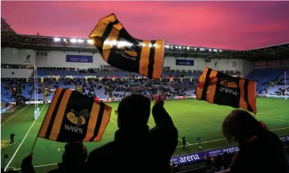  ?? Photograph: PA Images/Alamy ?? Wasps are struggling to repay the £35m bond that was raised to help finance their relocation to Coventry in 2014 that was due in May.