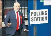  ?? Daniel Leal-Olivas AFP/Getty Images ?? THE LABOR PARTY, under Jeremy Corbyn, appears to have fared much better than expected. Exit polls suggest Labor could gain more than 30 seats.