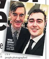  ??  ?? MINI MOGG PhillipsO’Leary with MP