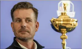  ?? ANDREW MEDICHINI — THE ASSOCIATED PRESS ?? Golfer Henrik Stenson was removed as Ryder Cup captain for Europe on Wednesday after choosing to play in the Saudi-funded LIV league.