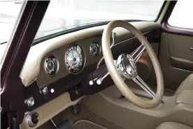  ??  ?? THE F-100’S INTERIOR IS STACKED WITH PLUSH UPHOLSTERY AND STRIKING HARDWARE.