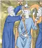  ?? ?? Zadok and Nathan anointing Solomon as king (14th-century)