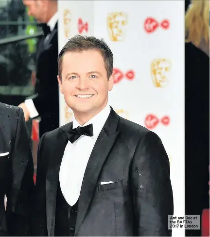  ??  ?? Ant and Dec at the BAFTAs 2017 in London