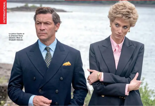  ?? ?? Le prince Charles et la princesse Diana (Dominic West et Elizabeth Debicki).