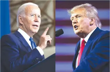  ?? ?? US president Joe Biden is weaponisin­g the law against a stronger opponent, Donald Trump