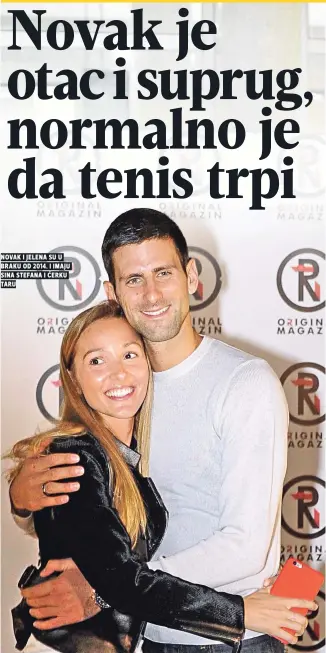  ??  ?? novak i jelena su u
sina stefana i ćerku taru