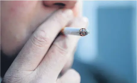  ?? Picture: PA. ?? Last year there were 59,767 attempts to quit smoking compared with 121,386 in 2011-12.