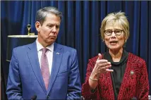  ?? BOB ANDRES / ROBERT.ANDRES@AJC.COM ?? Since Brian Kemp lured Kathleen Toomey back to her old position, she has stayed in step with her boss and defended the governor’s proposal to trim funding from health programs even as legislator­s in both parties pushed back.