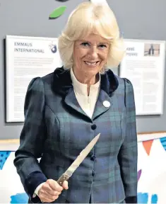  ?? ?? The Duchess of Cornwall was visiting the Ashton-under-lyne Emmaus UK charity shop