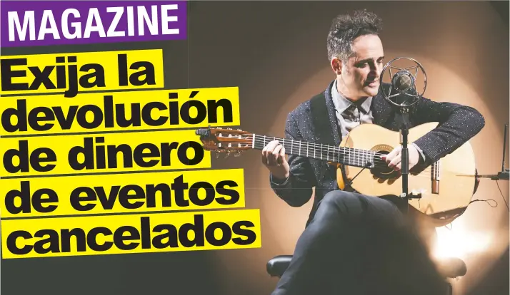  ?? El concierto de Jorge Drexler se reprogramó para agosto, ayer el artista complació a sus seguidores con un concierto transmitid­o en redes sociales. Interameri­cana de Produccion­es/La República ??