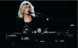  ?? File/agence France-presse ?? Christine Mcvie performs onstage during Musicares Person of the Year honouring Fleetwood Mac at Radio City Music Hall in New York City.